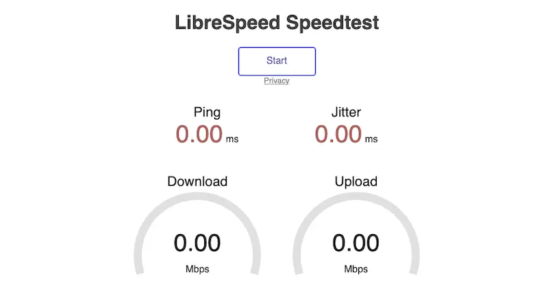 Mise en place d'un service de test de débit
