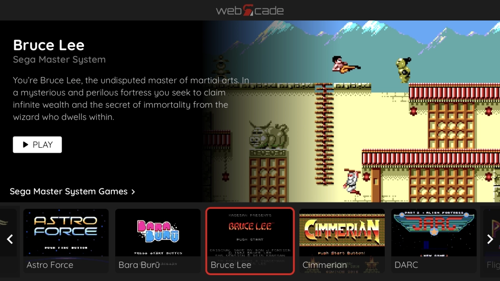 WebRcade : du retrogaming dans votre navigateur