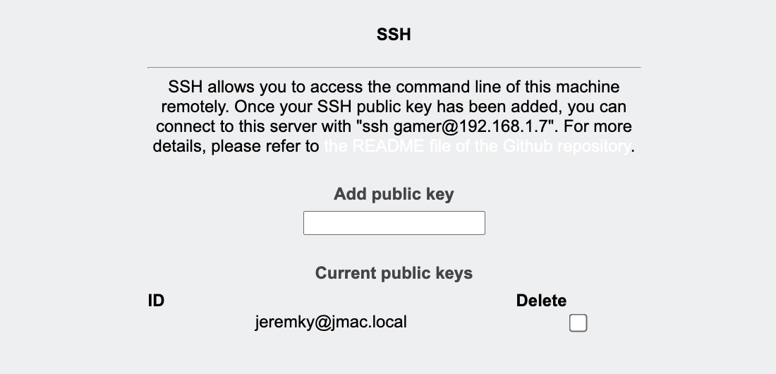 ssh
